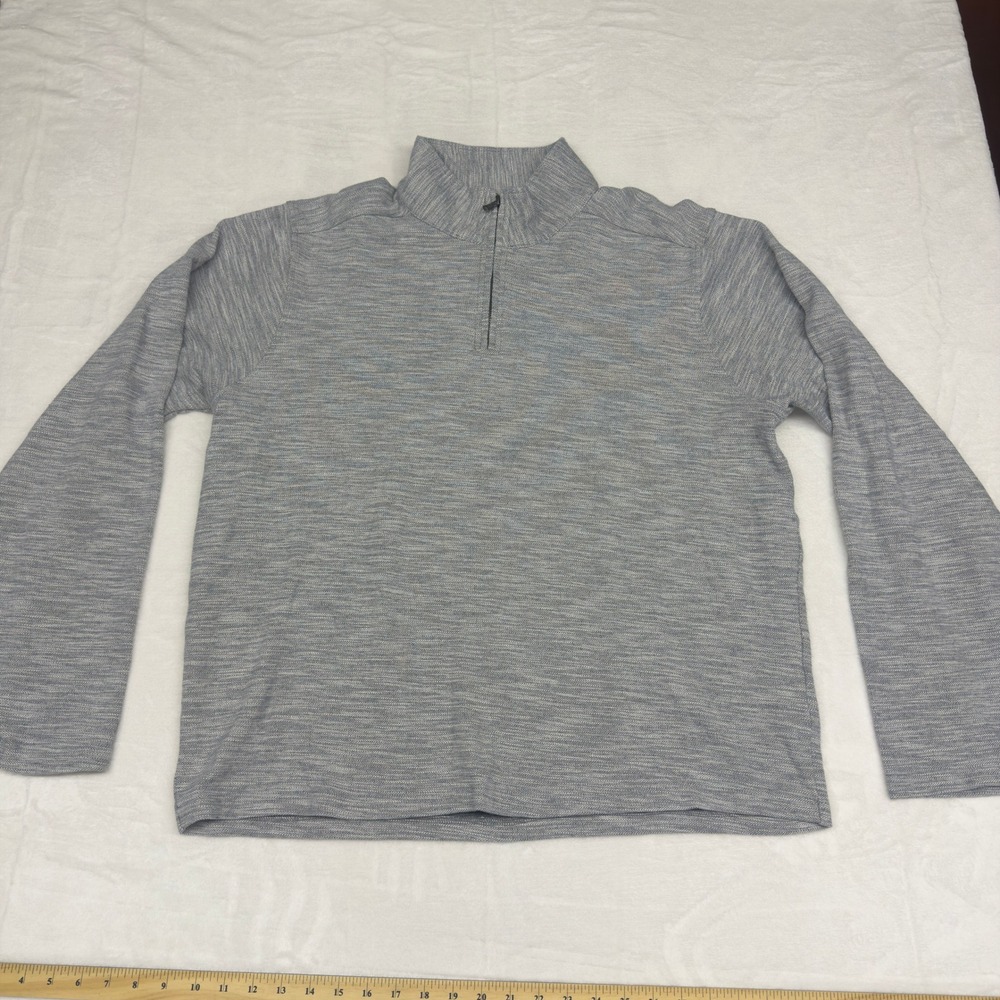 Bonobos 1/4 Zip Pullover Sweatshirt Mens XXL Heather Gray‎ Slim Casual Preppy